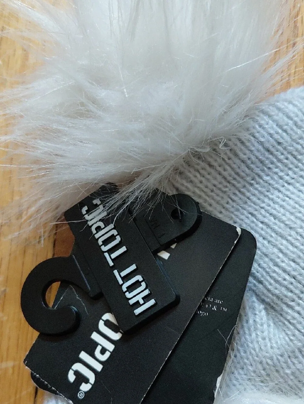 Kids Light Grey Owl Pom-Pom Winter Hat with Earflaps